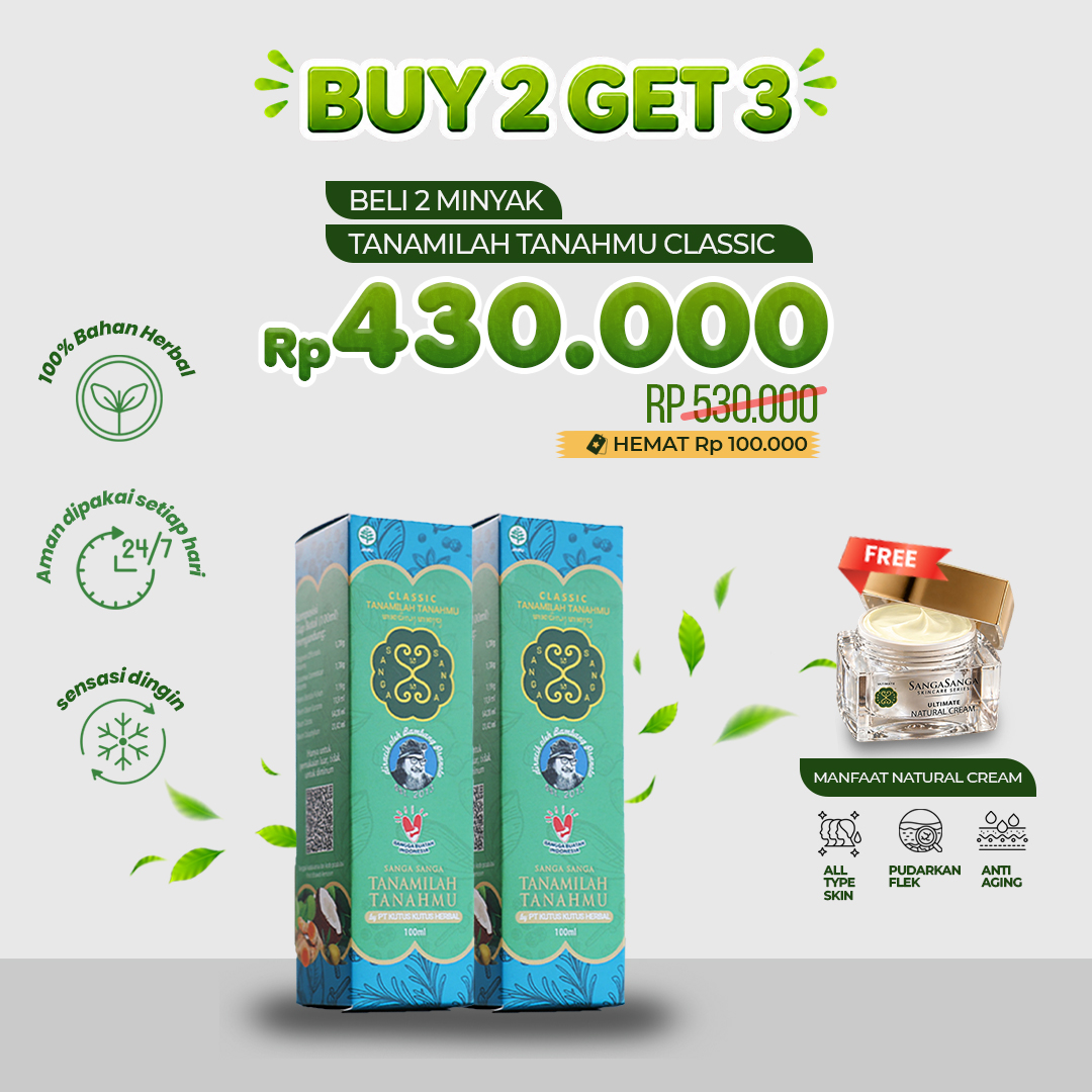 [PROMO BUNDLING] - BELI 2 MINYAK TANAMILAH TAHANMU CLASSIC FREE NATURAL CREAM